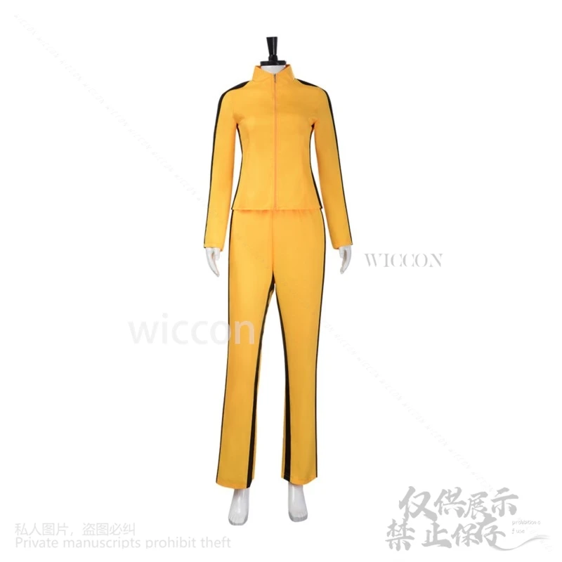 2024 Halloween Cosplay Kiil Biil Costume Kung Fu Jumpsuit For Women Halloween Carnival Woman Female Girls Uniform Christmas Gift