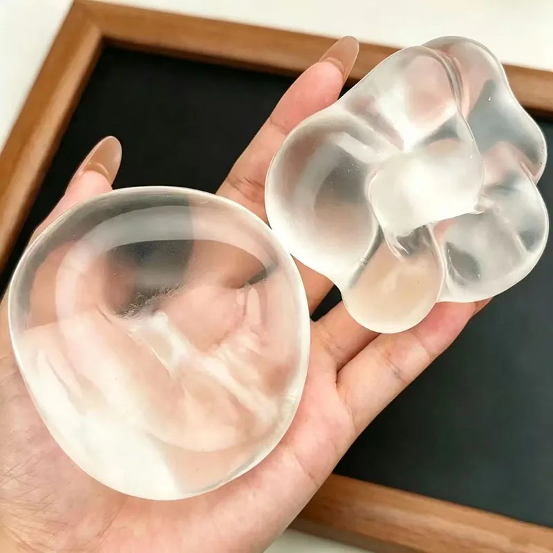 Plastic-soft coconut oil extrusion toy, plastic pressure ball, plant oil leisure toy, interesting stress-relieving sensory toy