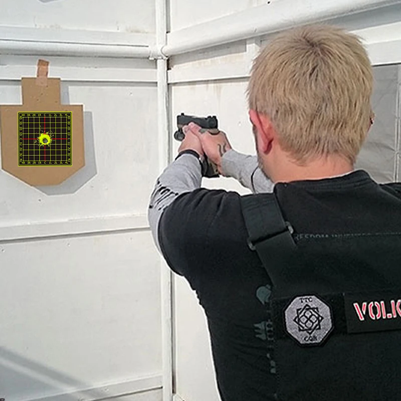 4 بوصة متقلب سبلاش اطلاق النار ممارسة الفلورسنت الهدف ملصقات 100 قطعة اطلاق النار الهدف لوازم التدريب ملصقات الفلورسنت اللون المغلفة التسمية (يمكن استخدام البنادق الحقيقية لممارسة مسدس الهواء أهداف قاعة الرماية المنزلية