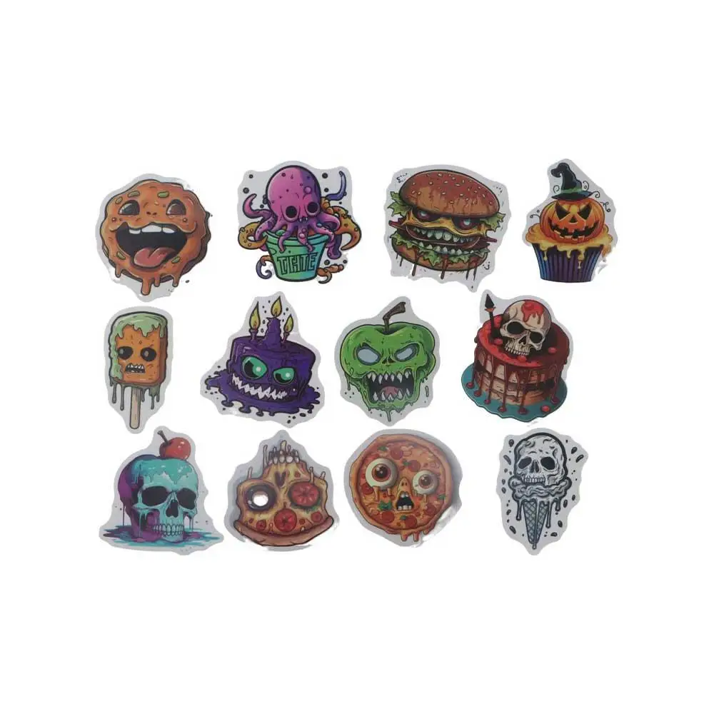 

Decorative Decals Halloween Food Series Stickers Graffiti Stickers Fesitival Toys DIY Horror Stickers Waterproof Pumpkin
