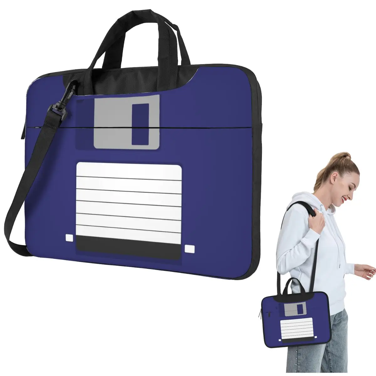 

Сумка для ноутбука с гибким диском, противоударный чехол, сумка для компьютера 13, 14, 15,6 дюймов, сумка через плечо для ноутбука Macbook Pro Air