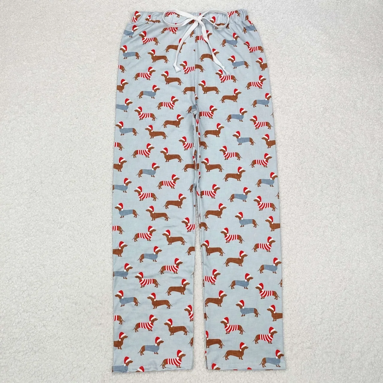 Wholesale Trousers Pajamas Adjustable Comfortable Christmas Dog Pants Adult Trousers Blue Clothing