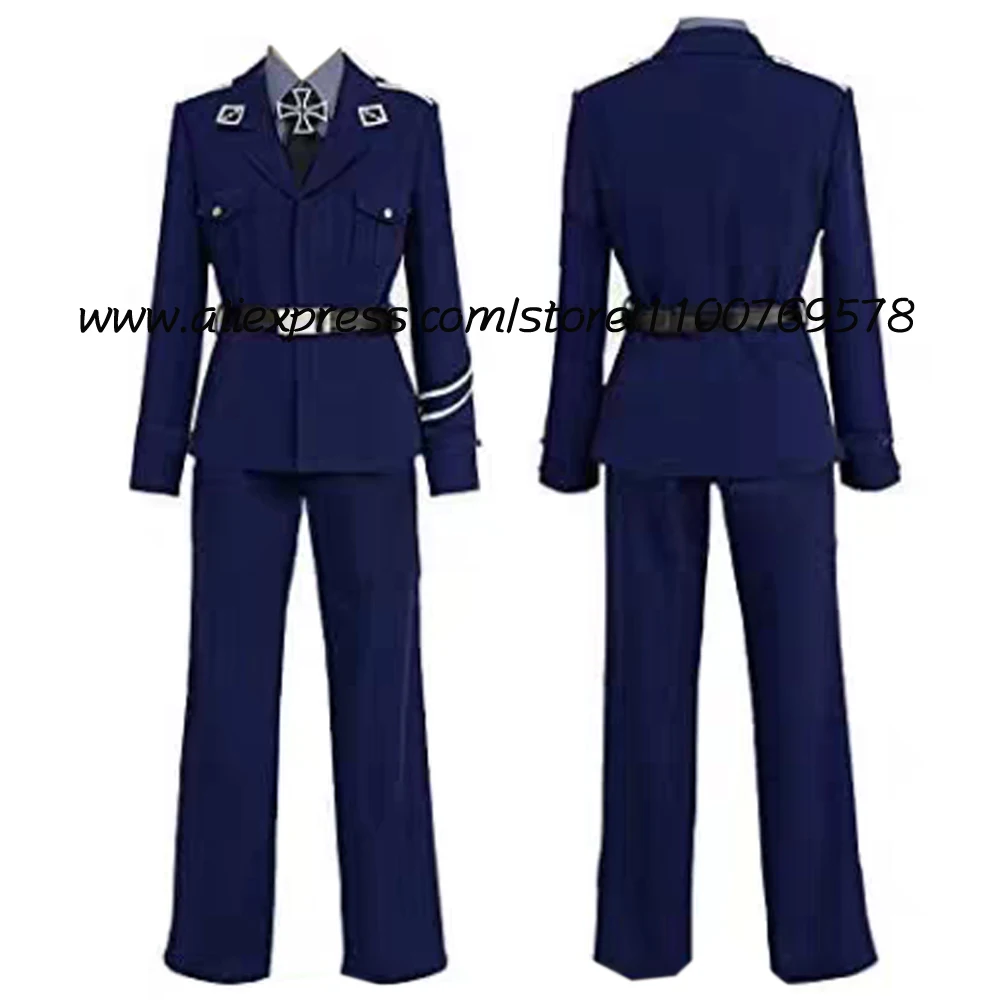 

Anime Gilbert Beilschmidt Uniform Costume Cosplay Man Women Germany Axis Powers Hetalia