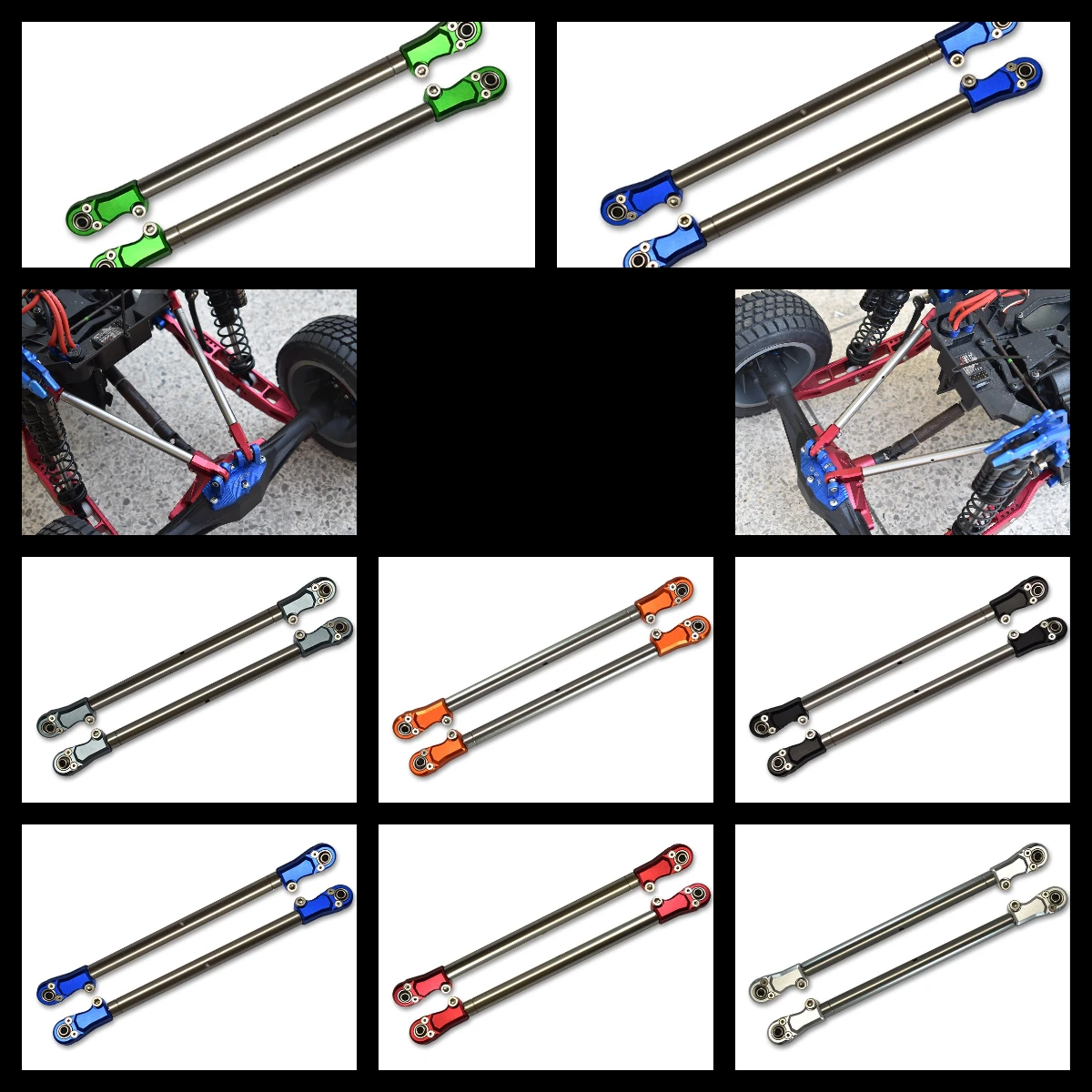 

GPM SST & 7075 Alu Ends Rear Upper 4-Link Bar For LOSI 1/6 Super Baja Rey 1.0