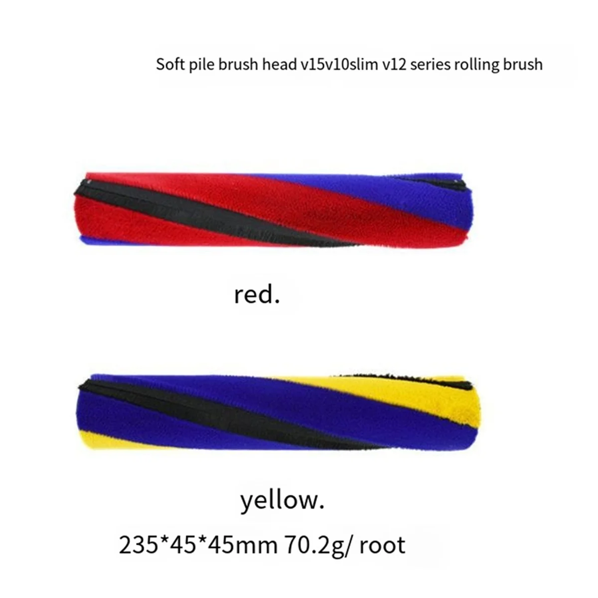 

A22Z для Dyson V15 V10Slim V12 Series, аксессуары для пылесосов, роликовая щетка с мягкой щетиной, легкий вес, B