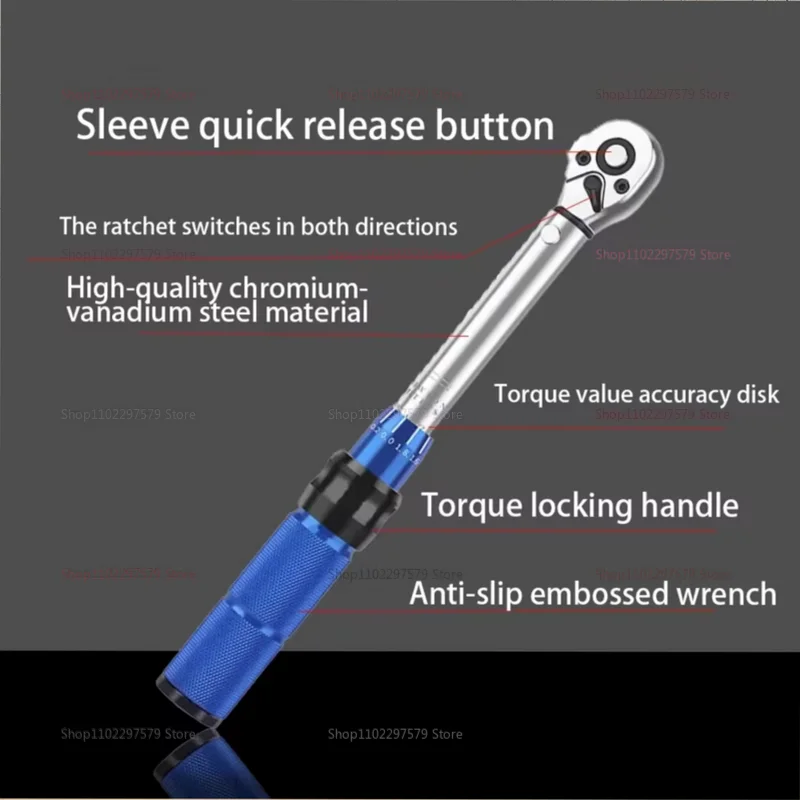 قابل للتعديل 2-24N m الإفراج السريع مفتاح العزم أداة إصلاح 1/4 بوصة اسئلة وجع عالية الدقة المضادة للانزلاق قبضة