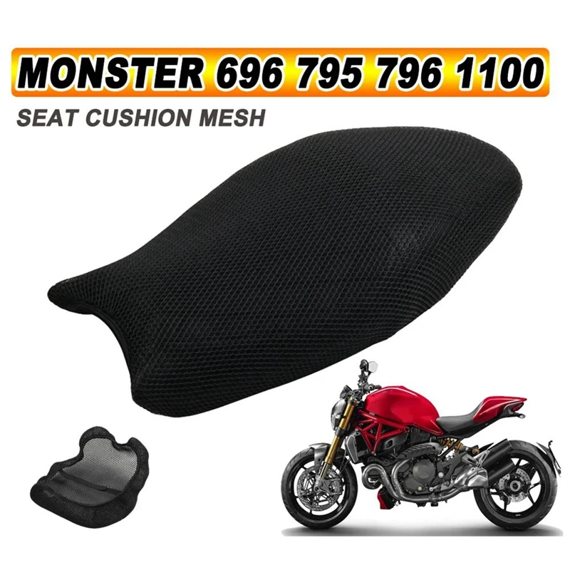 Motorcycle Accessories Seat Cover Protector Insulation Seat Cushion Cover Accessories For Ducati Monster 696 795 796 1100