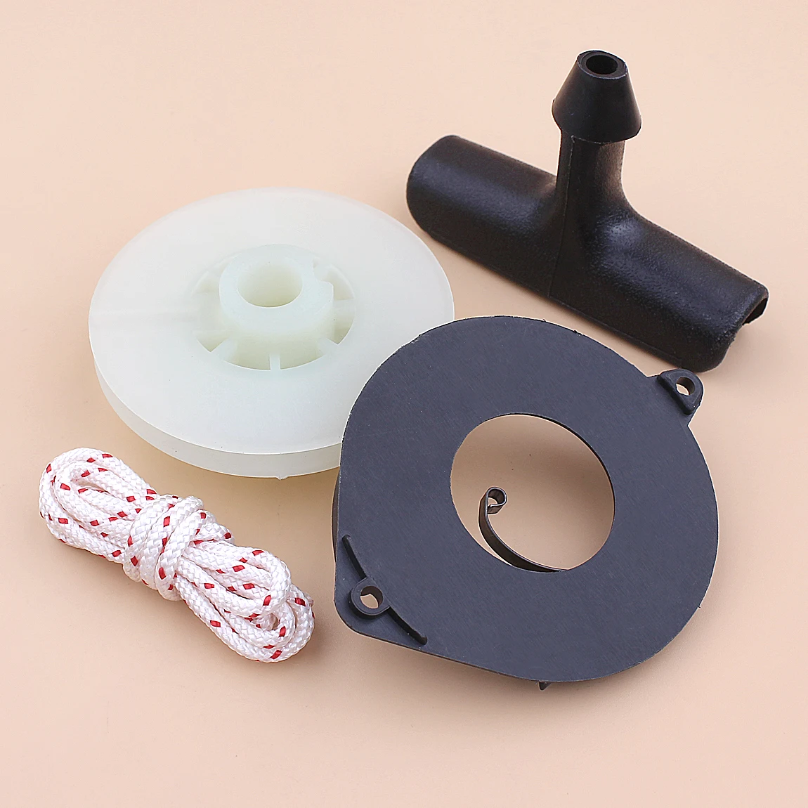 Recoil Starter Pulley Spring Handle Grip Rope Kit For Husqvarna 445 450 460 бензопила Chainsaw Replacement Spare Part