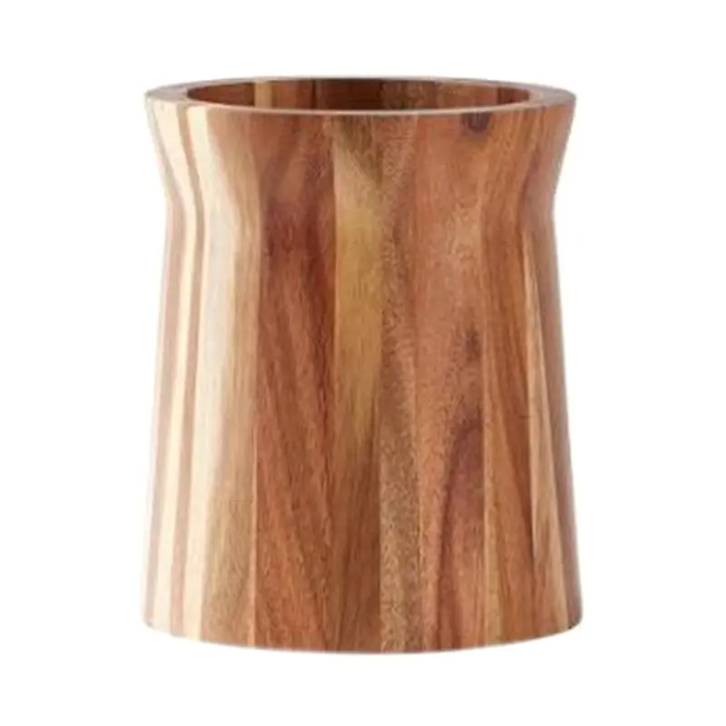 

Держатель для деревянных приборов BYBS-Wood Utensil Holder 360 ° Вращающаяся деревянная подставка для палочек и столовых приборов, органайзер для кухни