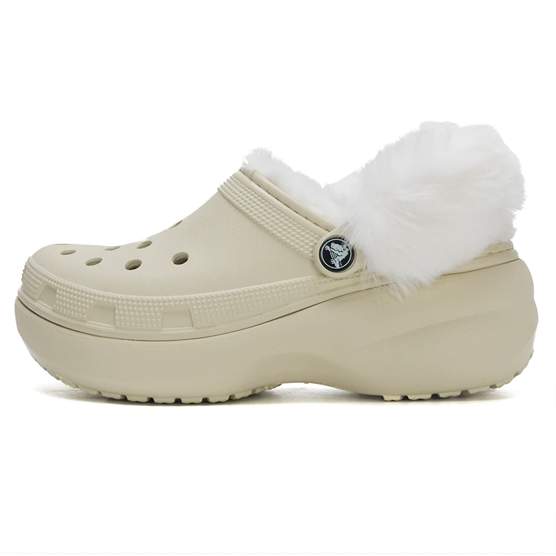 

Crocs (Crocs) Men's and Women's Shoes, Slippers, Sandals, Classic Cloud Warm Cotton Clog Hole Shoes, Casual Sandals 212854-2Y2