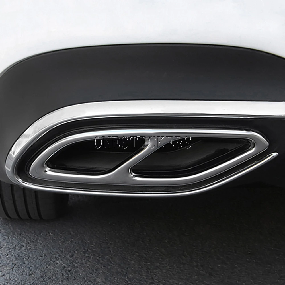 For Mercedes Benz CLA Class C118 W118 CLA180 200 220 250 260 2020-2022 ABS Car Accessories Muffler Exhaust Pipe Tail Cover Trim