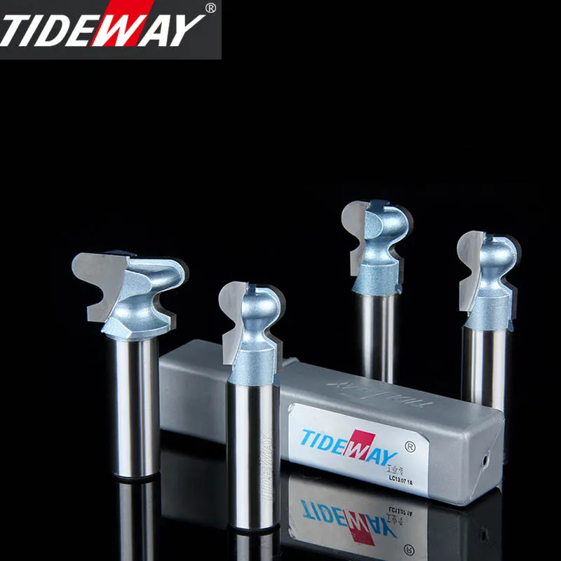 Tideway Carbide Drawer Lock Hole Slotting Router Bit Two Arc Nail Woodworking Door Frame Handle Milling Cutter Woodworking Tool