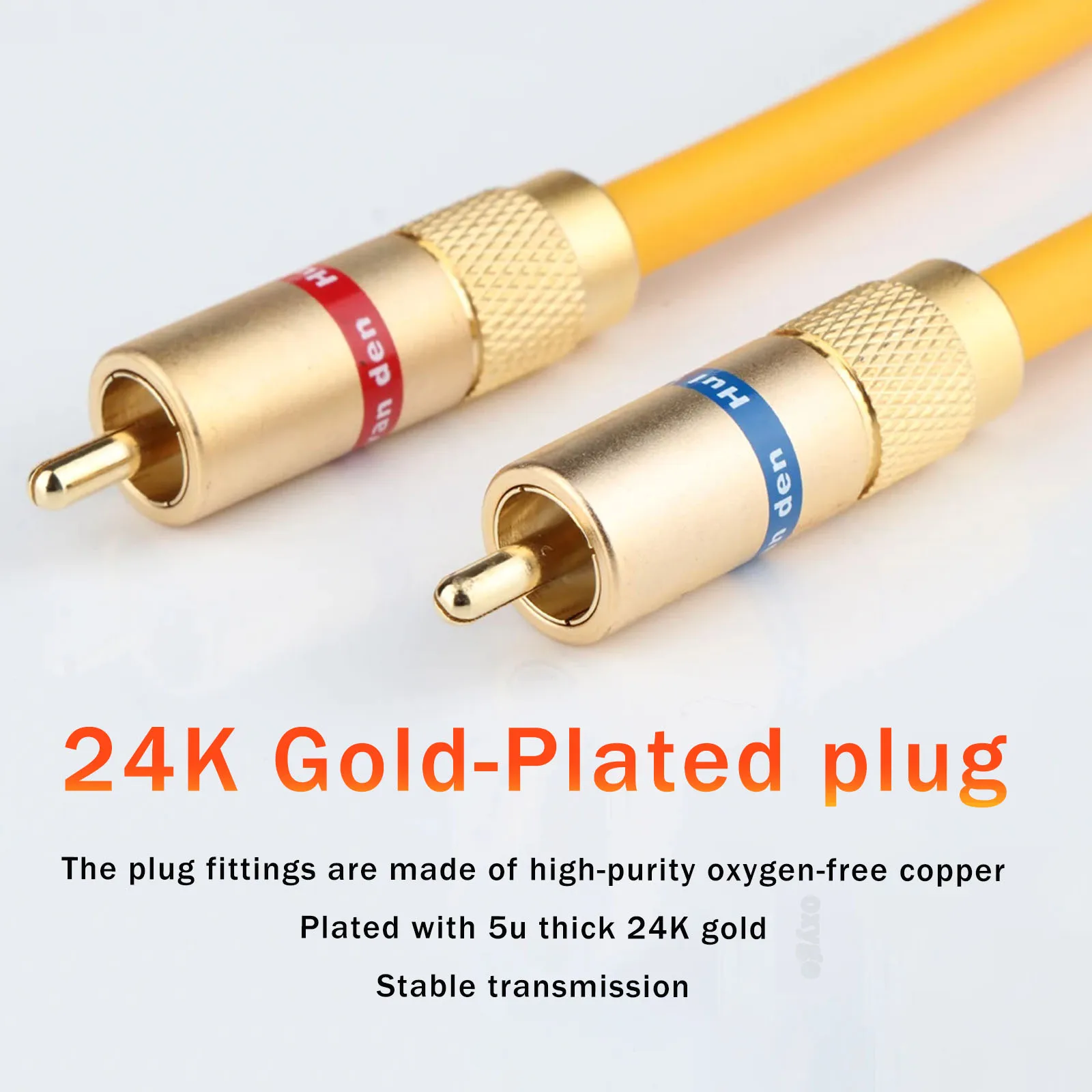 فان دن هول VDH كابل RCA OFC الفضة مطلي Rca كابل الصوت Rca مطلية بالذهب موصل التوصيل الهجين ربط أسلاك RCA