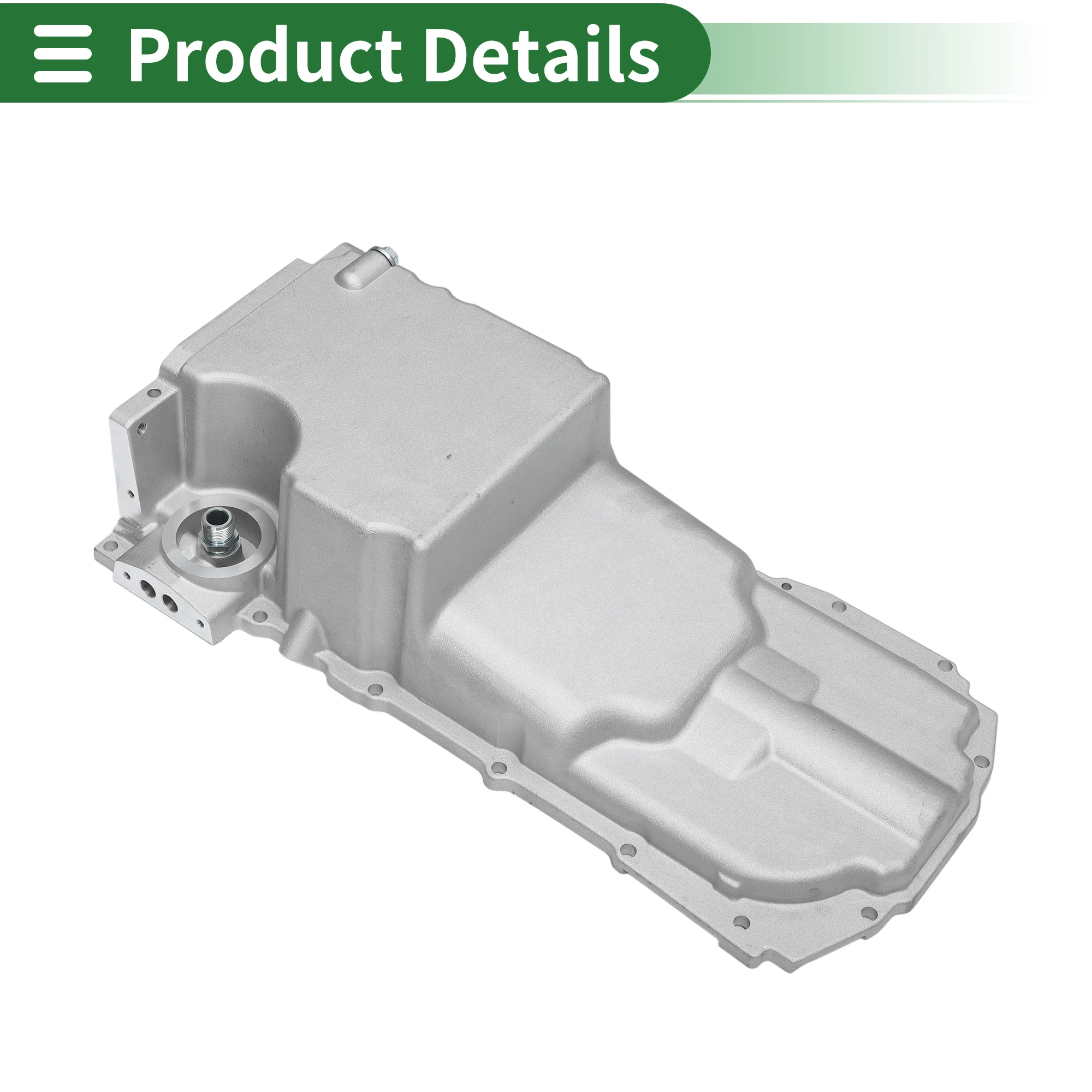 

UXCELL No.81577 Engine Oil Pan Oil Pan Sump Transmission Oil Pan for Chevrolet Chevelle 1964-1968 Aluminum Silver Tone