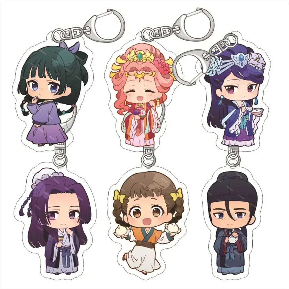 

6CM Charm Anime The Apothecary Diaries Acrylic Keychain Model Cosplay Characters Ornament Accesorios Goods Collection Gifts