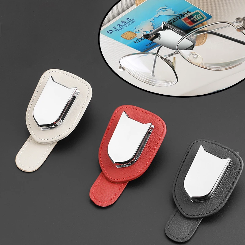 Multi-function Car Sun Visor Glasses Holder Clip Bill Card Cash Holder Car Sunglasses Holder Clip Sunvisor glasses for vehicles