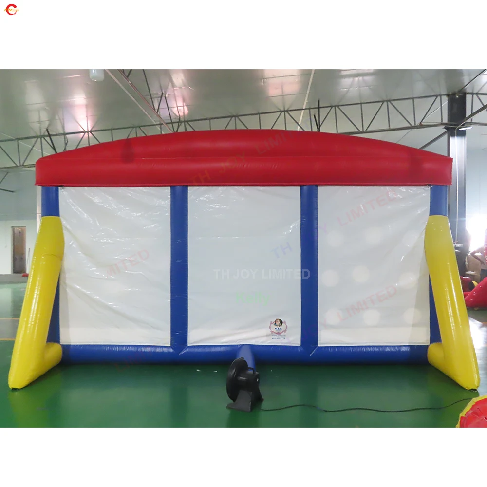 Commerciale Durevole 5x3m Gonfiabile Ascia Lancio Palla Lancio Gonfiabile Dardo Da Tavolo Gioco Sportivo 3 IN 1 Giocattolo Combo in Vendita