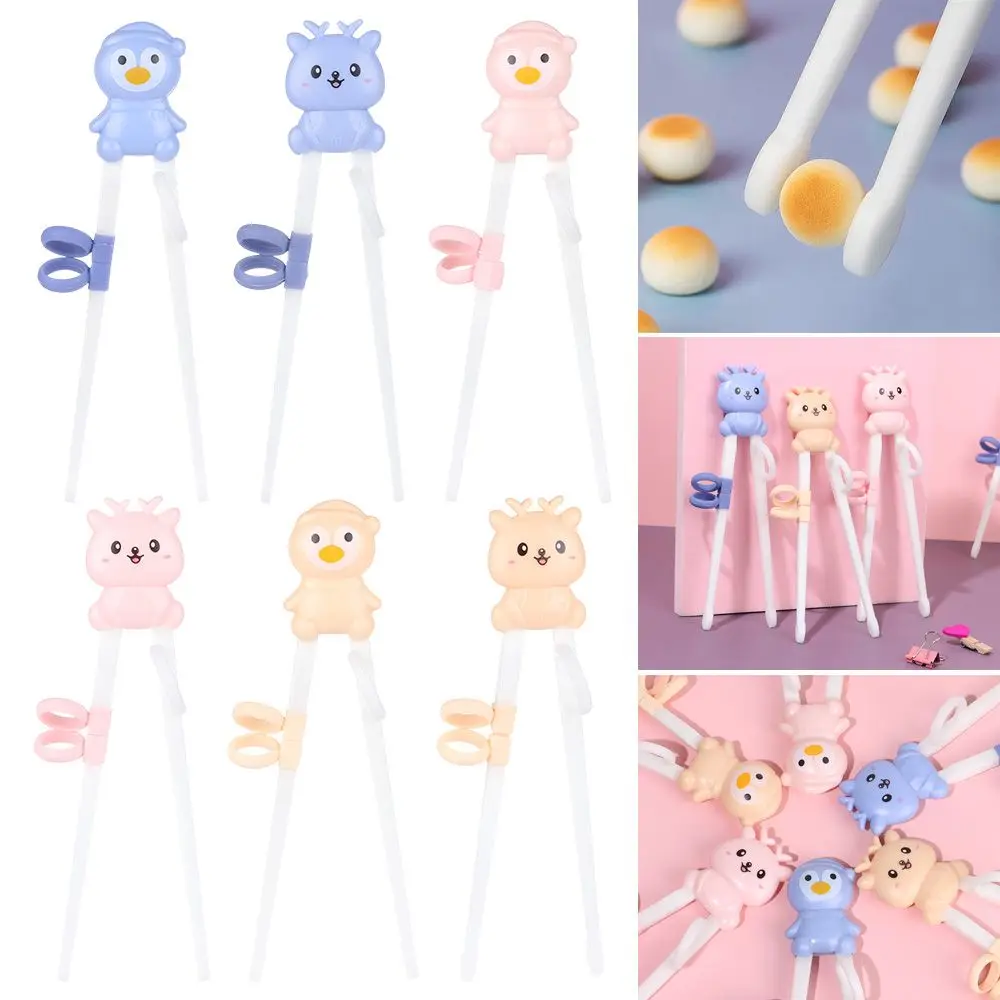 1 Pair Cartoon Chopsticks Children Eating Training Chopsticks Learn Chopsticks Correct Usage Baby Practice Chopstick