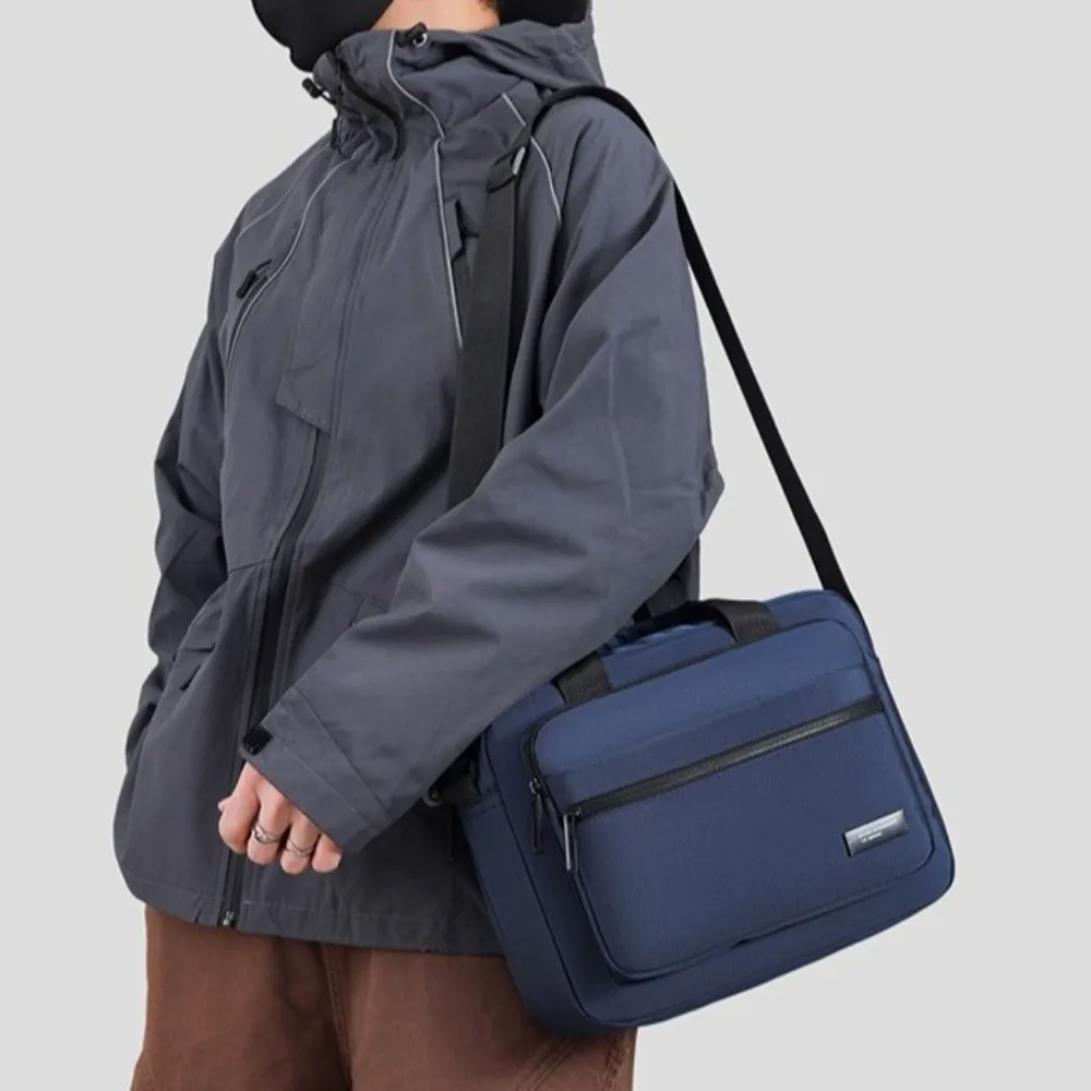 Valigetta Oxford impermeabile con chiusura a cerniera Valigetta da lavoro di grande capacità Borsa da viaggio quadrata con scomparti multipli