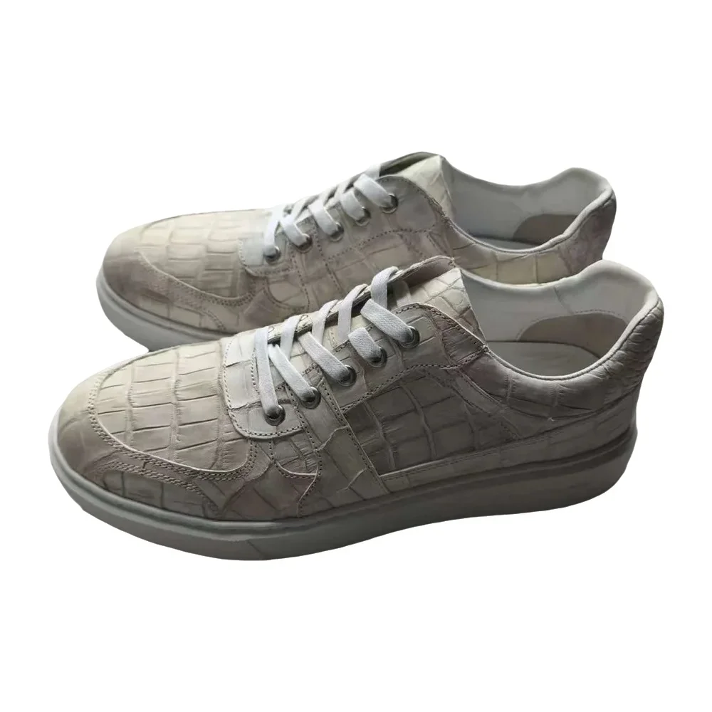 

2025 new arrival Fashion Crocodile Skin causal shoes men,male Genuine leather Sneakers pdd665