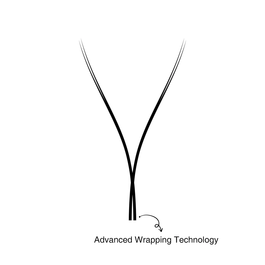 TDANCE Neue YY-Wrapping-Technologie Natürliche Verbesserte Haltbarkeit Doppelschichtige YY Split-Tip Klassische Wimpern – Detail 3