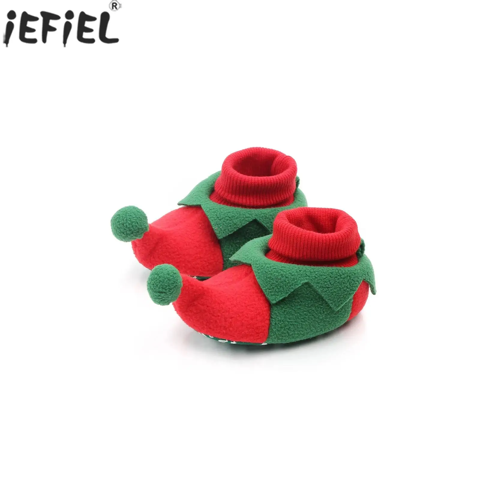 

Baby Christmas New Year Boots Santa Claus Cosplay Costume Prop Soft Sole Prewalker Shoes Footwear for Birthday Party Photography