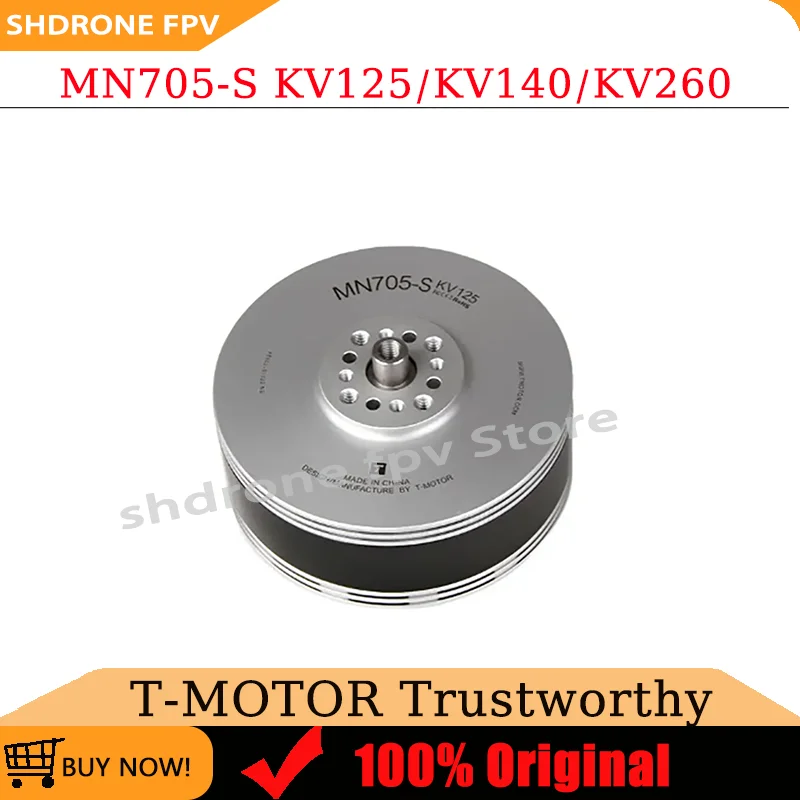 

Industrial Grade T-MOTOR MN705-S Motor 125/140/260KV High Voltage LiPo 12S/12S/6S for Agricultural Drone UAV RC Parts