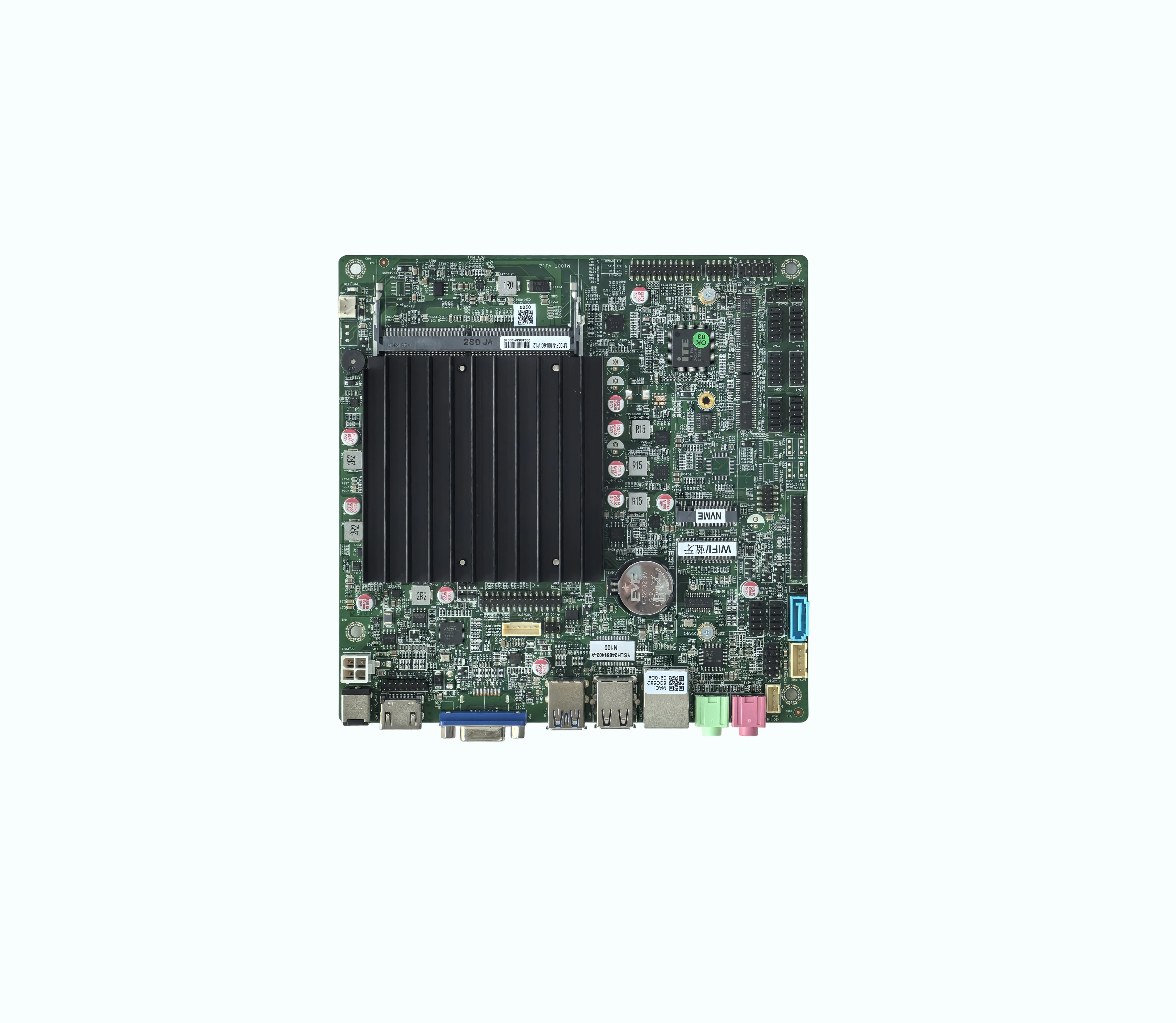 저렴한 팬리스 N100 N97 N200 미니 ITX 마더보드, PC용 1/2*RJ45 포트 포함 썸네일 3