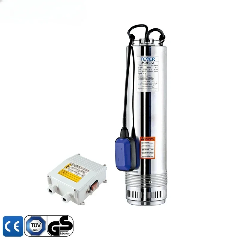 high lift centrifugal 5 inch stainless steel electric submersible pump with float switch