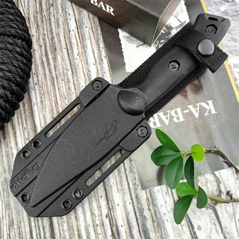 EDC BK19 Becker Harpoon Knife Fixed Blade Knives with Kydex Sheath D2 Blade Nylon Fiber Handle Camping Outdoor Survival Tactical