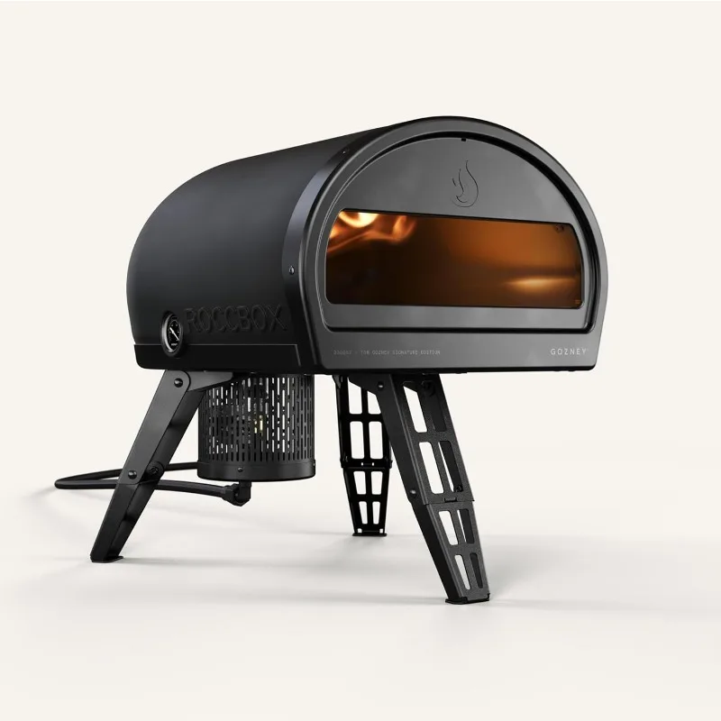 

Gozney Roccbox Outdoor Pizza Oven, Black, Portable, Gas & Wood Fired, Restaurant-Grade