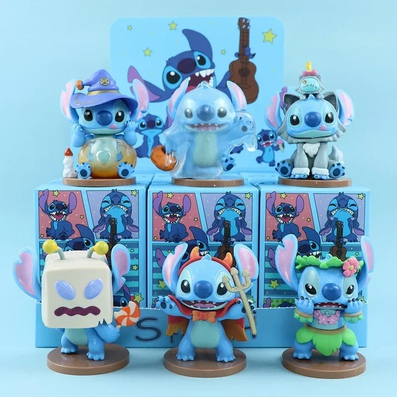 Scatola cieca 6 storie invernali Stitch Handmade Interstellar Baby Doll Blind Box Twisted Egg Doll Machine Ornament