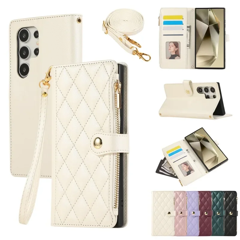 Crossbody-Brieftaschenhülle für Samsung Galaxy S25 Edge S26 S24 S23 FE S22 S21 S20 Plus Note Ultra A57 A37 A17 A07 A56 A36 A26 A16 A06 – Detail 13