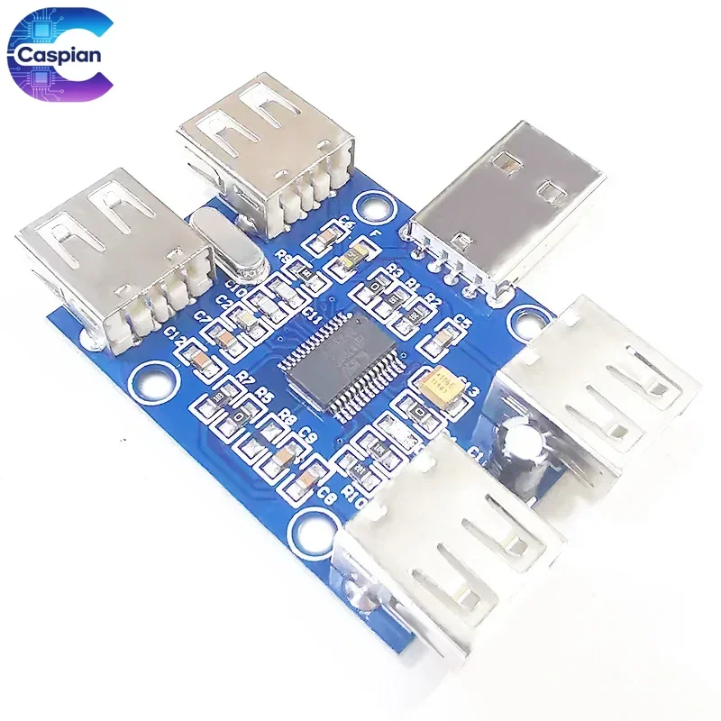 DC 5V USB2.0 HUB Module 4 Port USB Expansion Board Four Female USB Interface Concentrator Controller Breakout Board
