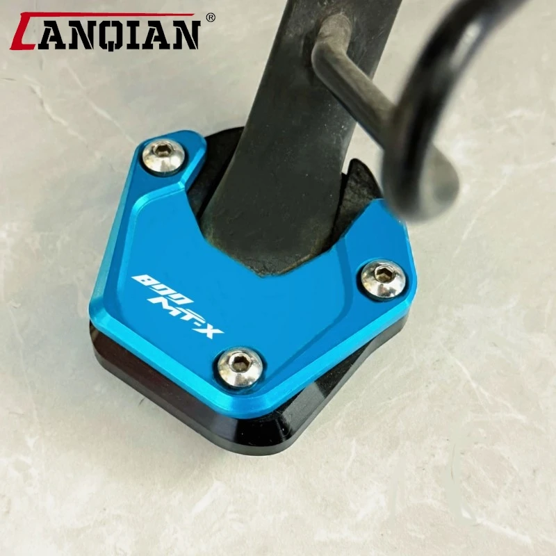 

FOR CFMOTO CF 800MT-X 800MTX 2024 2025 2026 Motorcycle CNC Kickstand Foot Side Stand Extension Pad Support Plate Pedal 800 MT-X