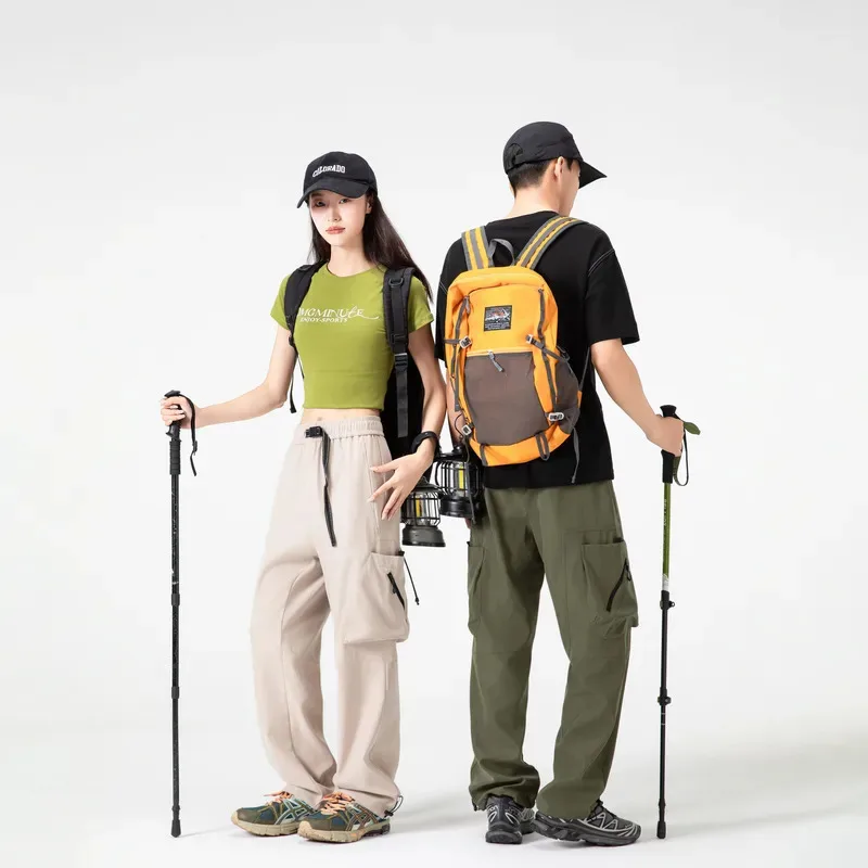 남성용 트렌디하고 다재다능한 루즈 캐주얼 바지 새로운 가을 스타일 아메리칸 하이 스트리트 패션 작업복 바지 단색