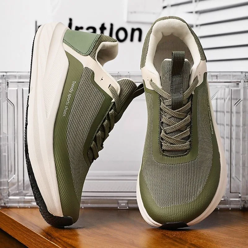 

2025 Hot Running Shoes Man Black Beige Outdoor Sports Shoes Mens Hard-Wearing Training Shoes Man Walking Jogging Shoe