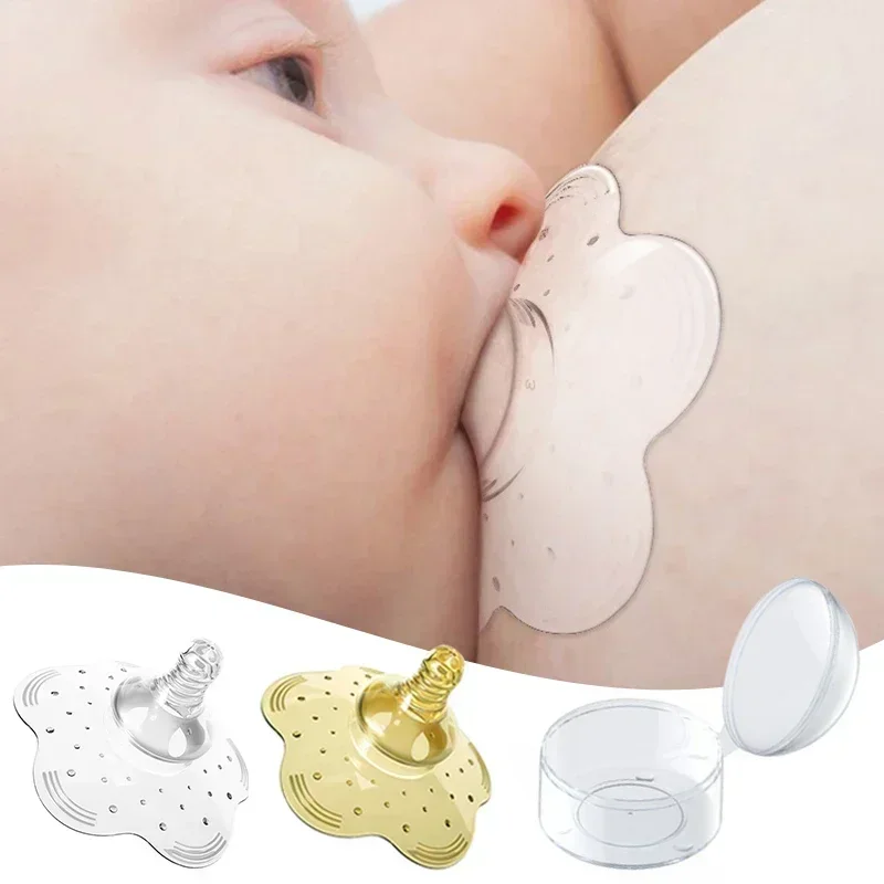 Full Silicone Nipple Protector Breastfeeding Shields Milk Cover Anti Overflow Breast Pad Portable Mother Protection