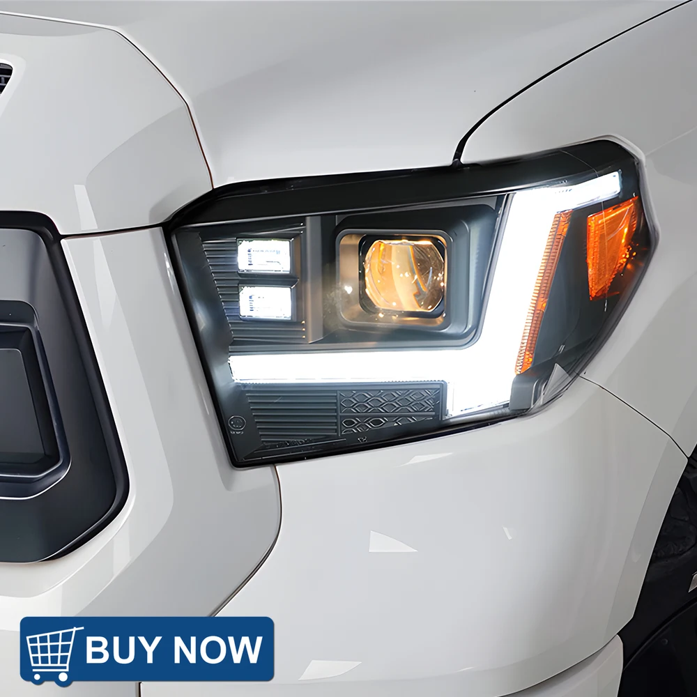 

For Toyota Tundra Sequoia 2014-2021 Auto Headlights Assembly Upgrade Car High Configure LED Projector Lens Tools Accessories