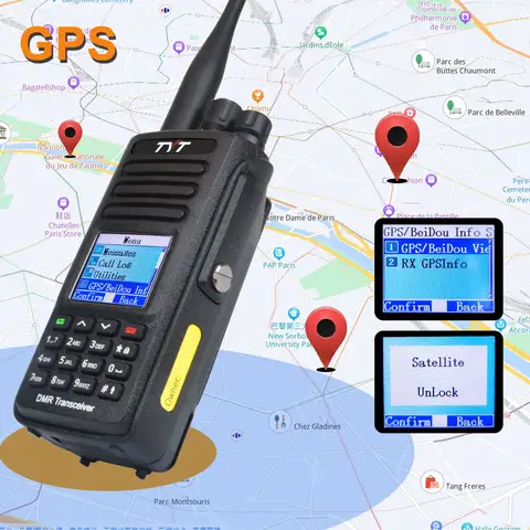 TYT MD-UV390 10W GPS IP67 Wateroof 기록 VHF UHF 듀얼 밴드 AES256 암호화 DMR 워키 토키(USB-C 2800mAh 배터리 포함)