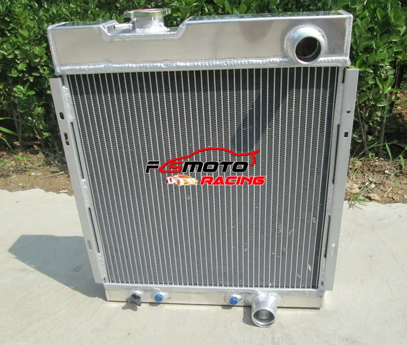 Aluminum Radiator + Fan For FORD Mustang V8 289 302 Windsor 1964-1966 1965 64 65 66 AT - view 3