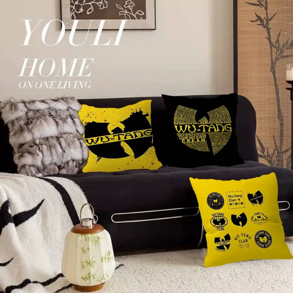 

WU-T--TANG CLAN Matte Film Cushion Cover Pillowcase Upholstery Sofa Throw Pillow Home Decor Pillowcas