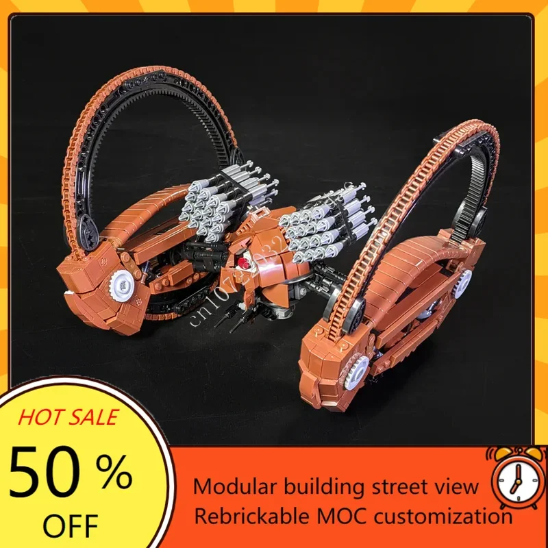

1143 шт. MOC Hailfire Droid-минифигура масштабные пазлы на заказ модель технический набор DIY сборка креативная детская игрушка-головоломка в подарок