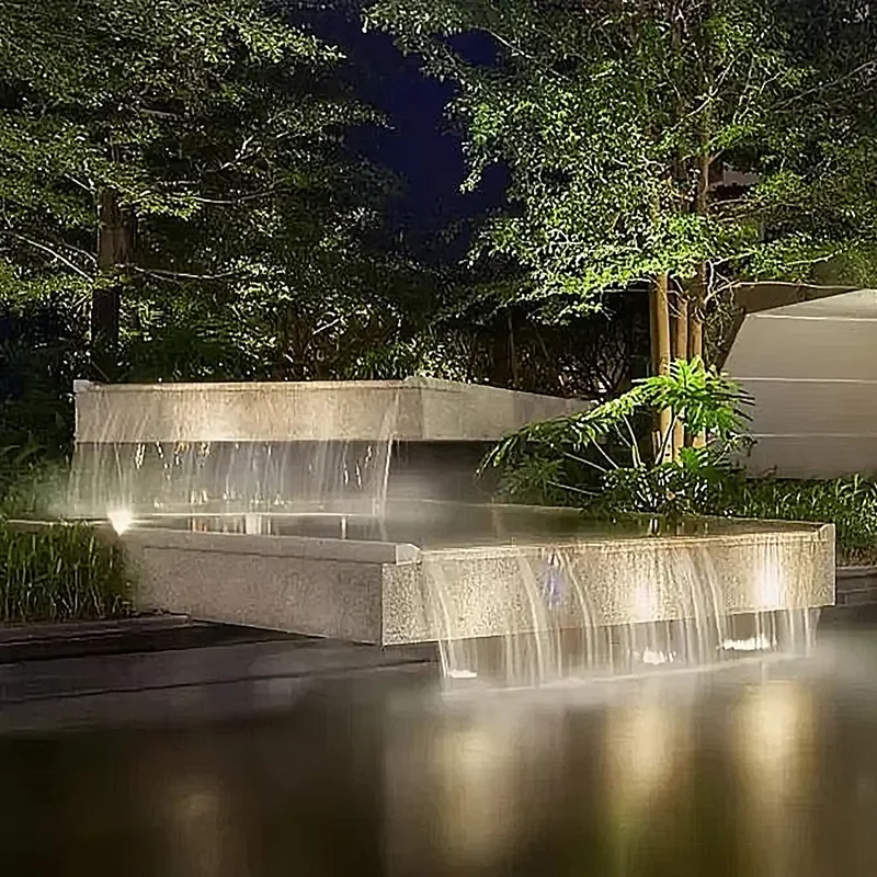 for Drawing Wire Rain Curtain Full Color Linear Waterfall Fountain Outdoor Garden Decor Running Water Feature Landscape