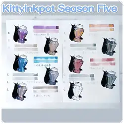KittyInkpot Ink,Season 5 ,Color Ink Gradient Chromatography Sheen Writing Pen Ink 5ml/ 35ml