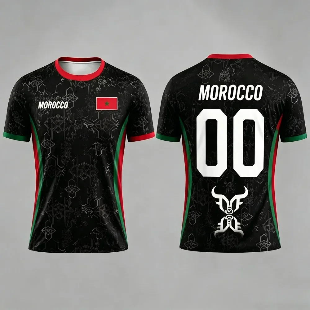 Maßgeschneidertes gestreiftes T-Shirt für die Familie, passend für den Sommer, aus atmungsaktivem Mesh-Gewebe, lässiges Sportshirt für Teams, Outdoor-Laufshirt. – Detail 11
