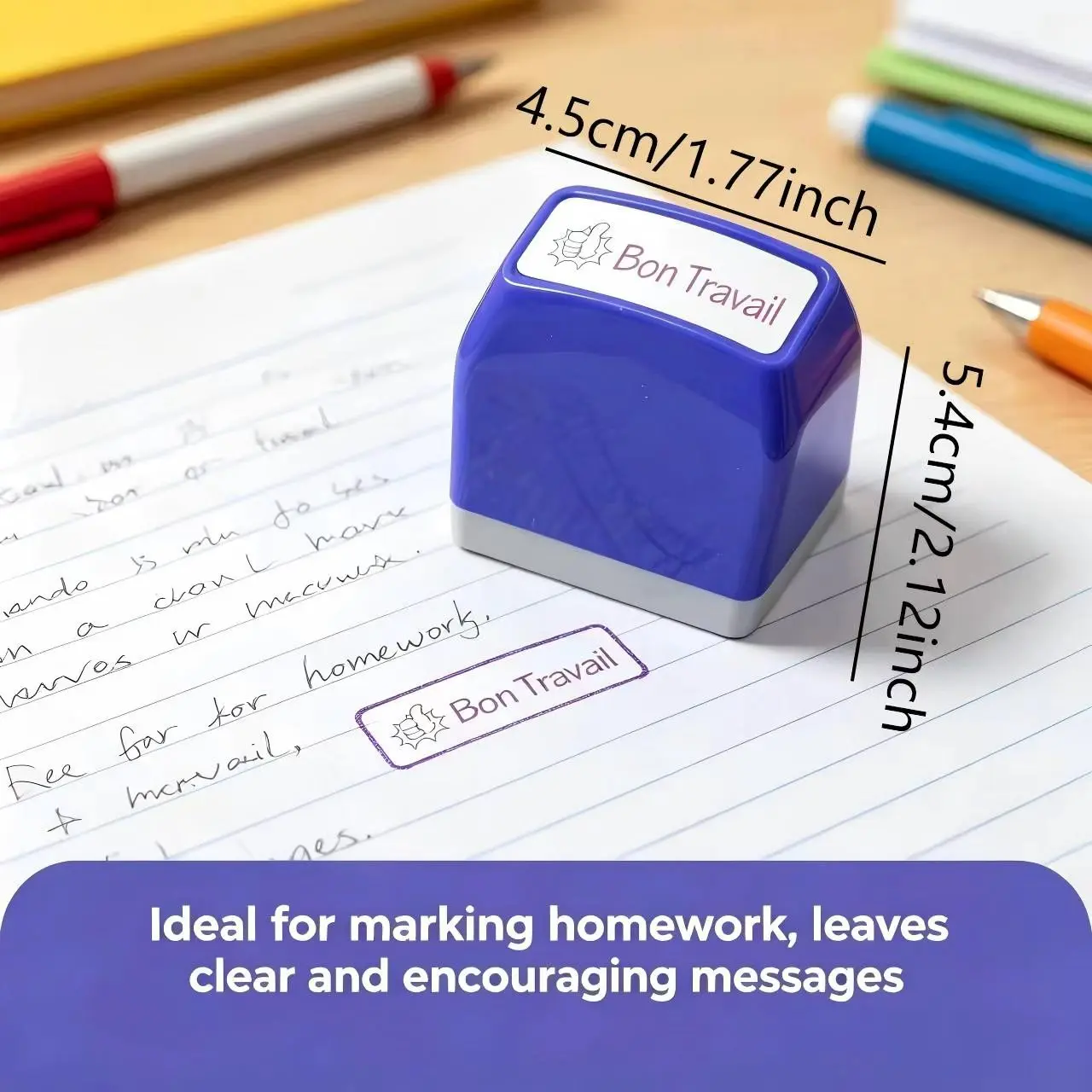 French classroom seal, suitable for classroom and homework grading, symbolizing 
