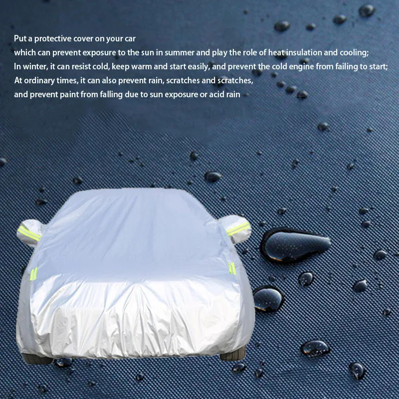 For Red Flag h5  Outdoor Protection Full Car Covers Snow Cover Sunshade Waterproof Dustproof Exterior Car accessories