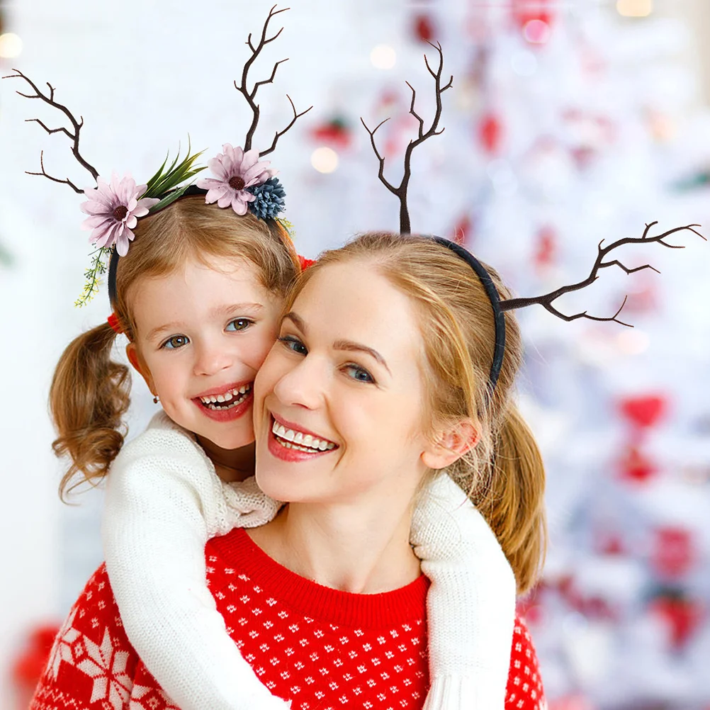 

WATIIFUFU 16pcs Christmas Reindeer Antler Twigs Holiday Decor for Festive Photos Party Wear