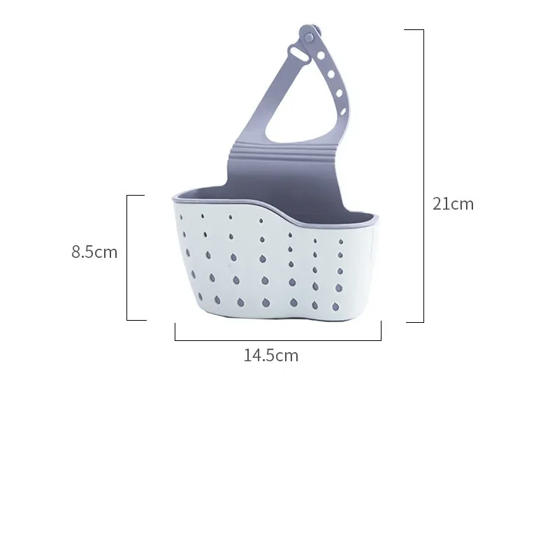 정리함 조절 가능한 스냅 싱크 비누 스펀지 거치대, 주방 걸이식 배수 바구니, 주방 용품, 주방 용품, 신제품, 1 개